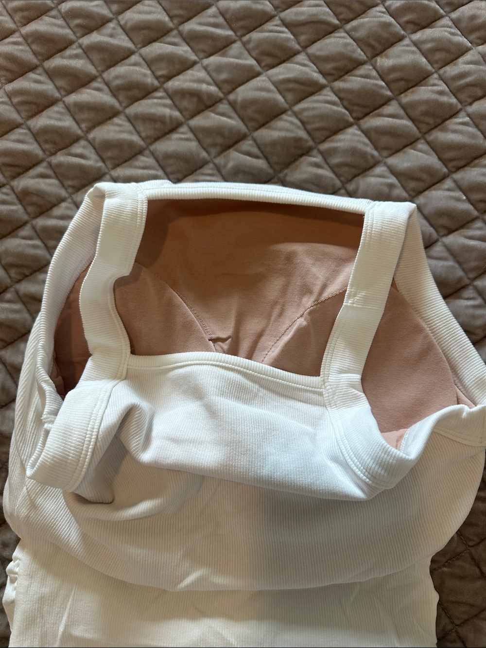 OGL White Ribbed High-Neck Tank - Picture 4 of 10
